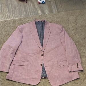 Elegant Men's Blazer in Soft Pink